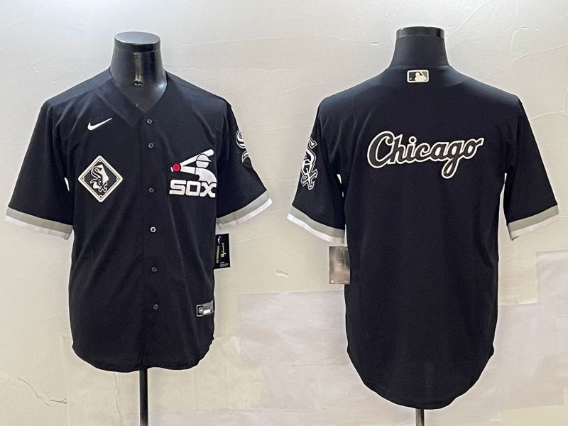 Men Chicago White Sox Blank Black Game Fashion 2025 Nike MLB Jersey style 4->chicago white sox->MLB Jersey